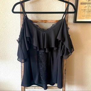 White House Black Market Flowy off the shoulder top